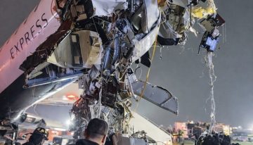 Las impactantes imágenes y videos del choque de un avión Air Canada con un camión en LaGuardia