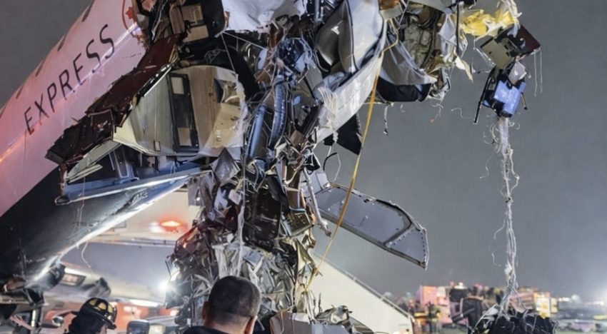 Las impactantes imágenes y videos del choque de un avión Air Canada con un camión en LaGuardia