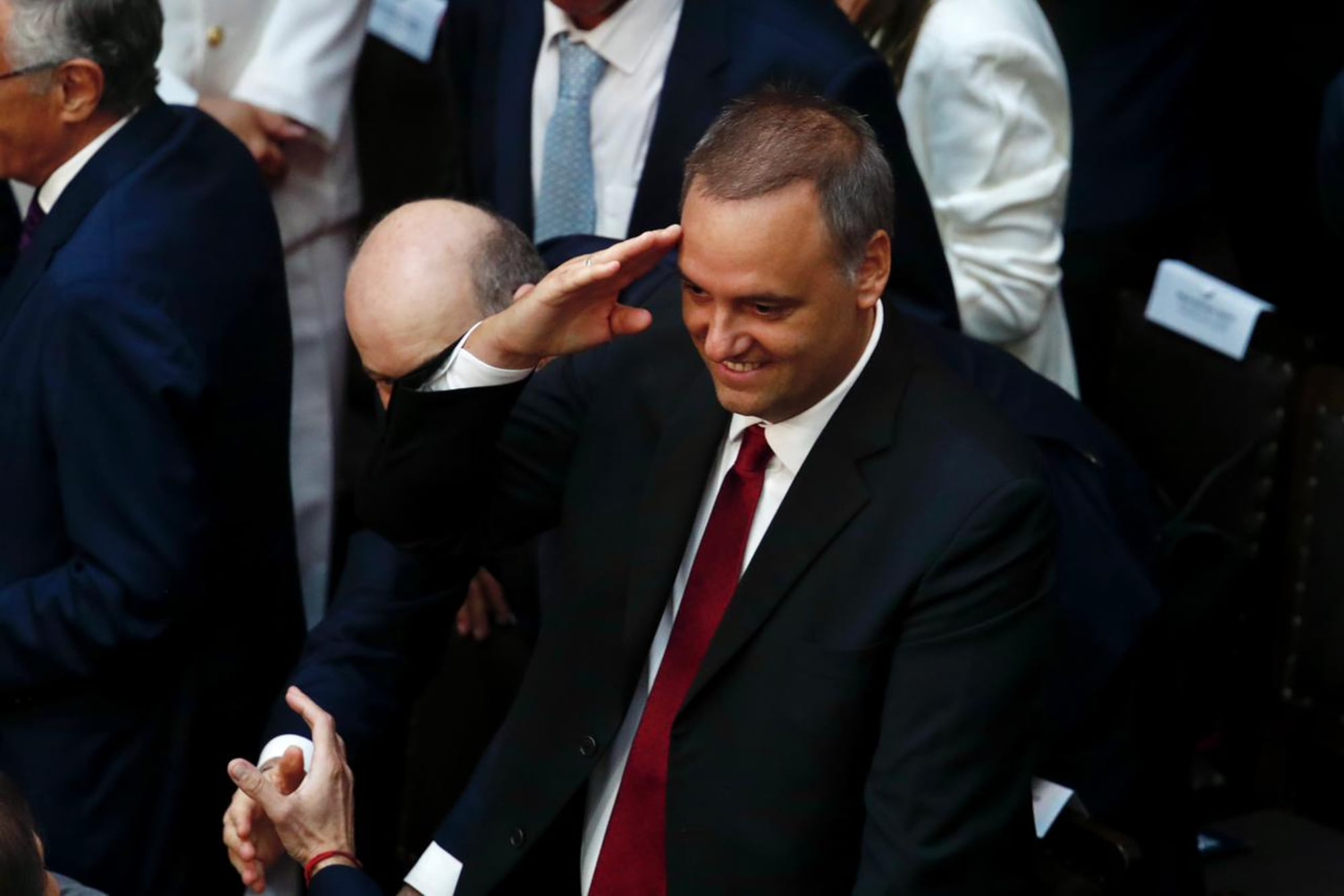 Manuel Adorni, en el Congreso