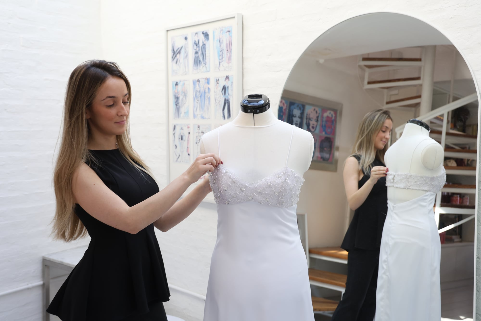 Martina se inclina por lo sutil, mezclando texturas sin extravagancias