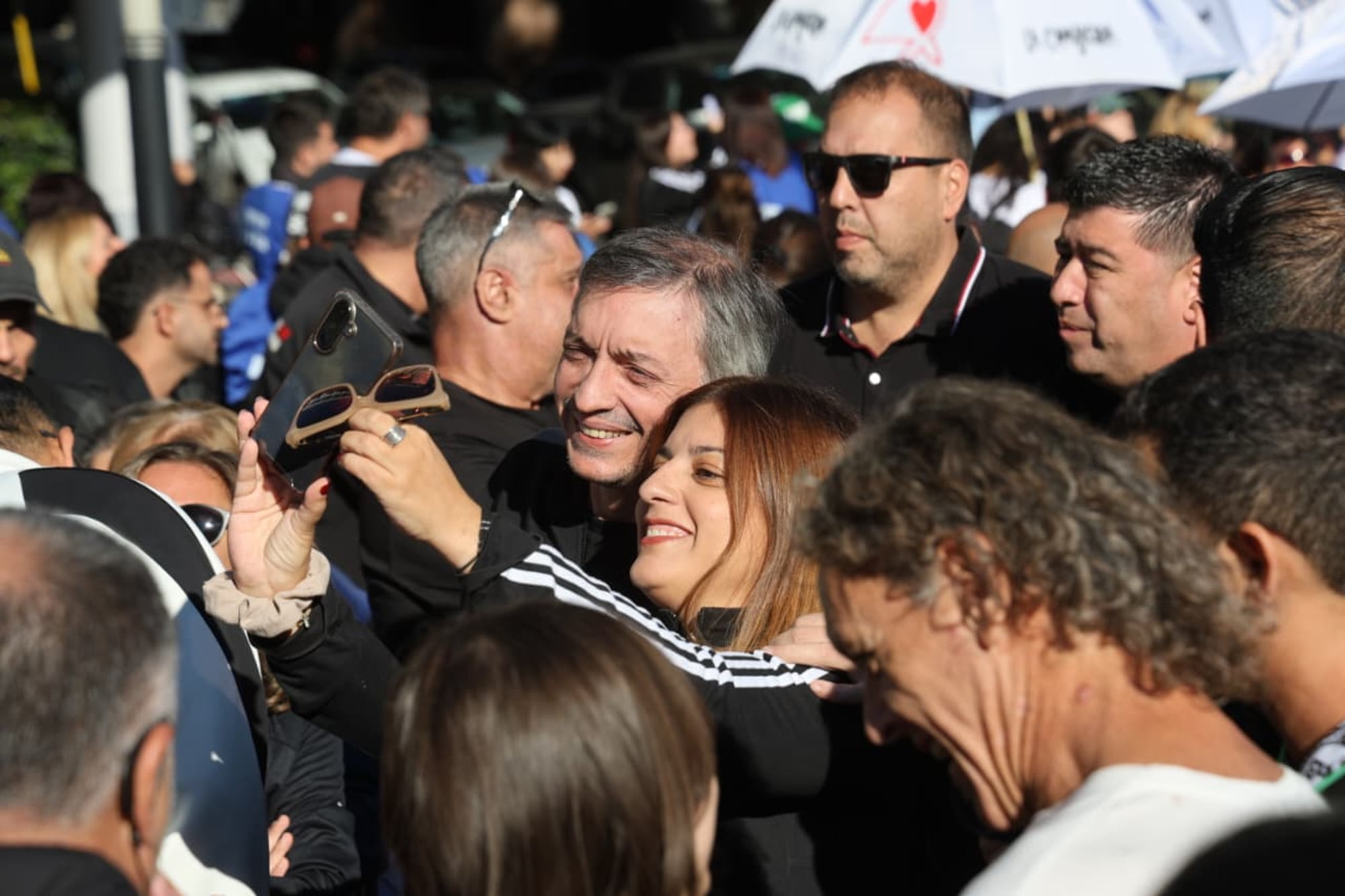 Máximo Kirchner en la marcha