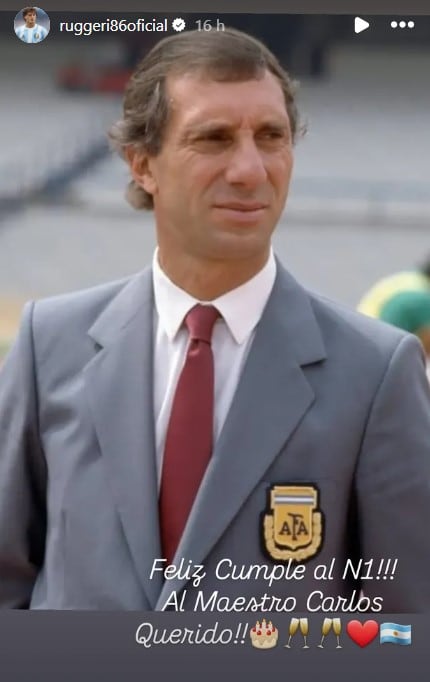 Oscar Ruggeri le dedicó unas sentidas palabras al histórico DT