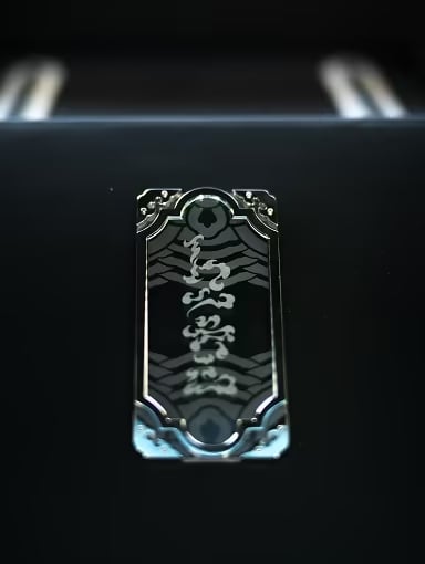 El sello de la colaboración es una placa interior realizada a mano con el nombre del proyecto escrito en caligrafía tradicional coreana