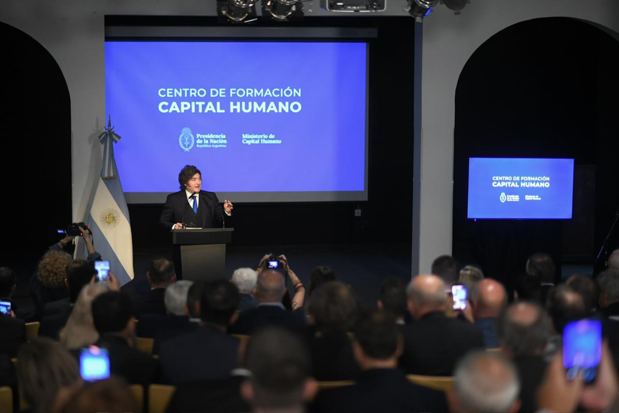 Javier Milei durante su discurso