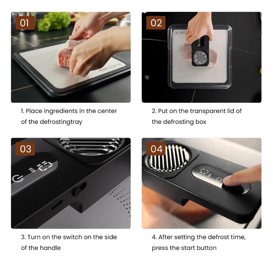 El proceso de descongelar la carne (Foto: Mercado Libre).