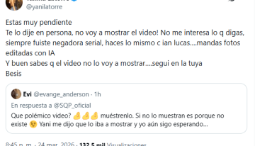 Yanina Latorre cruzó Evangelina Anderson por el supuesto romance con un jugador de la Selección: “Negadora”