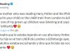 El curioso tuit de J. K. Rowling a una madre que leía Harry Potter en un tren rumbo a Escocia: “Si sos vos…”