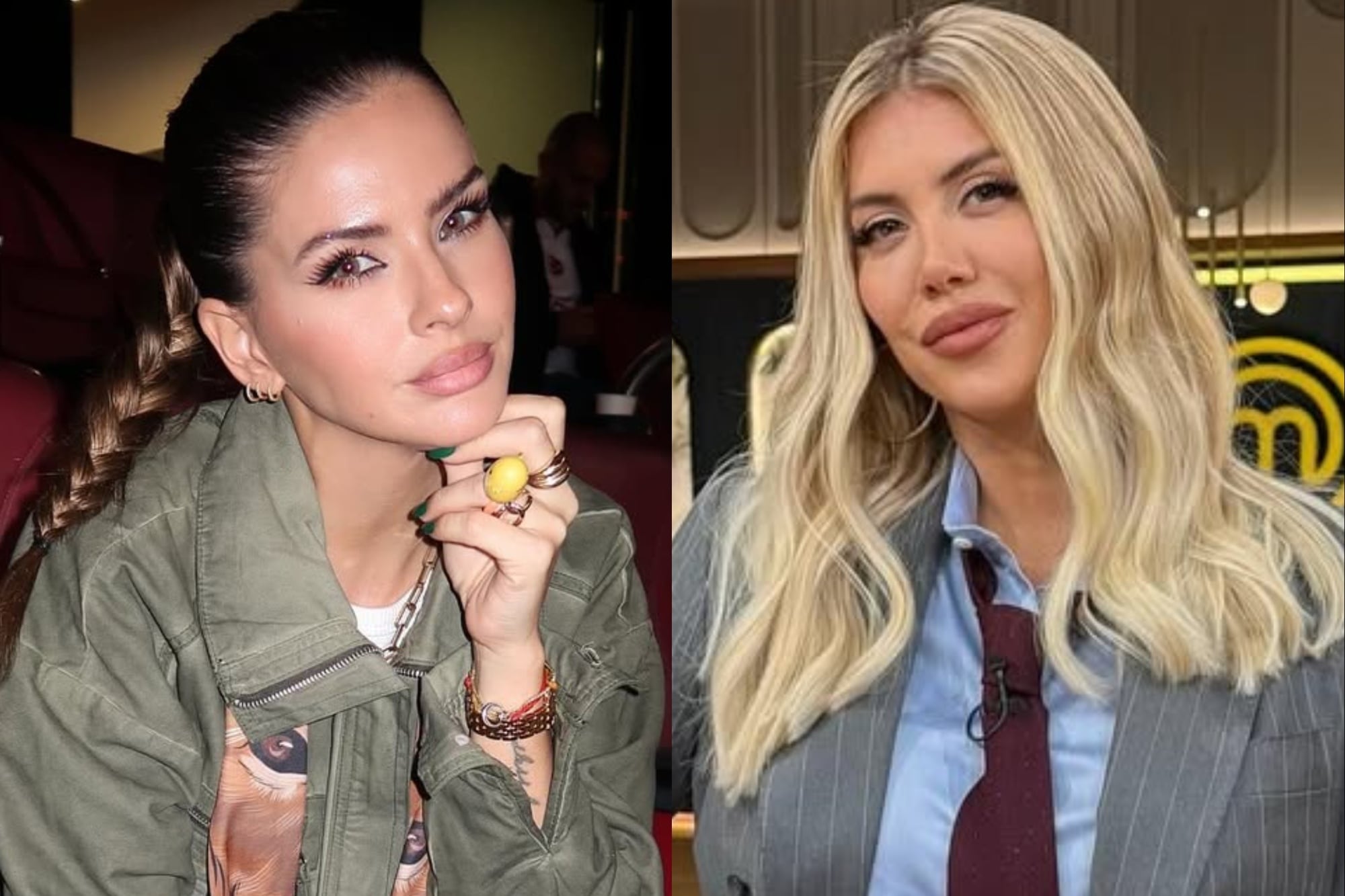 Levinton se molestó cuando le preguntaron por la China Suárez y Wanda Nara (Foto: Instagram @sangrejaponesa / @wanda_nara)