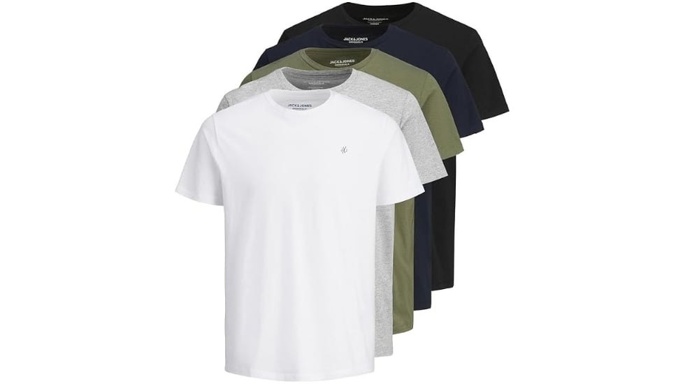 Pack de cinco camisetas Jack & Jones. 