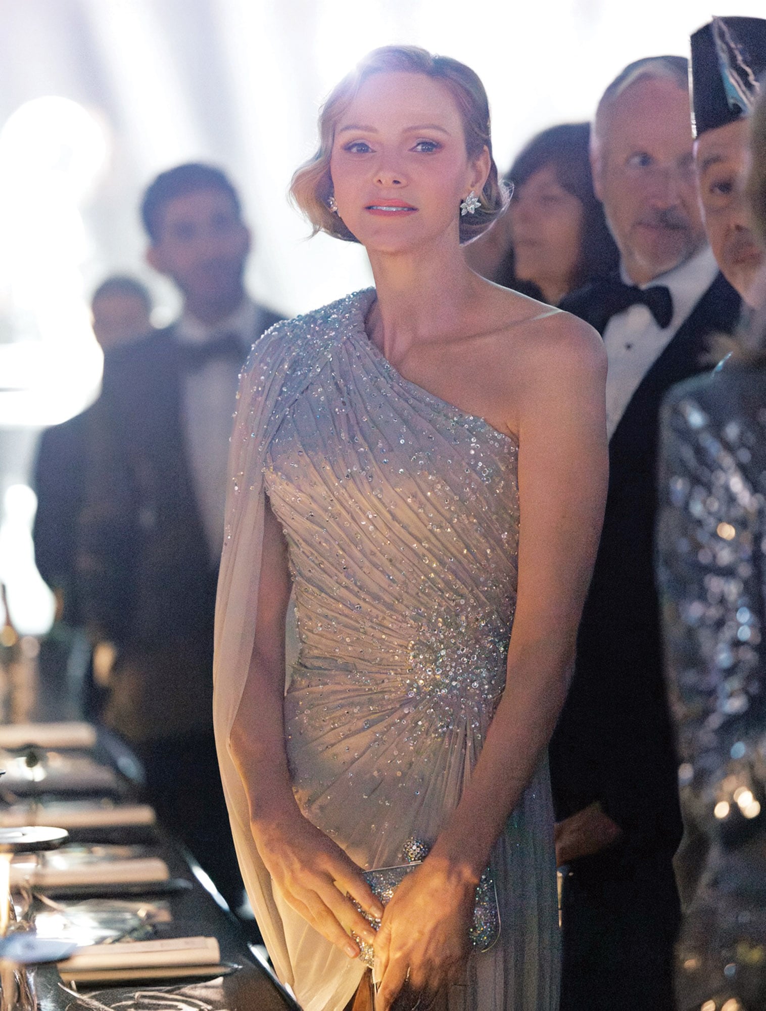 La princesa Charlene, una de las más elegantes de la velada