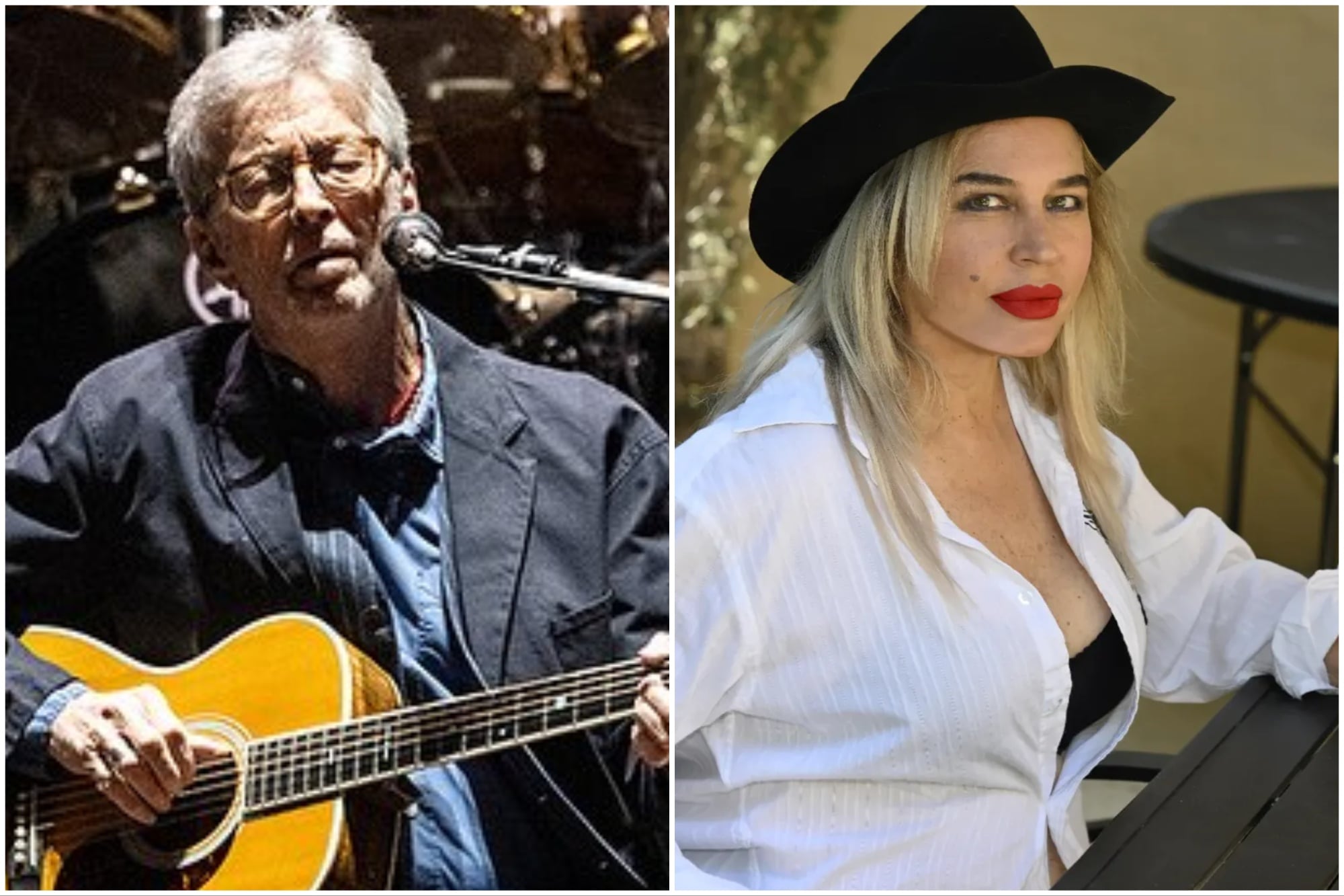 Eric Clapton y Lory Del Santo en la actualidad (Foto: Instagram/@ericclapton/@lorydelsantoofficial)