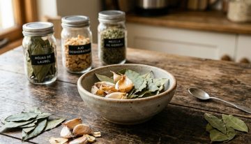 Triturar hojas de laurel y ajo seco: para qué sirve y cómo usarlo en el hogar