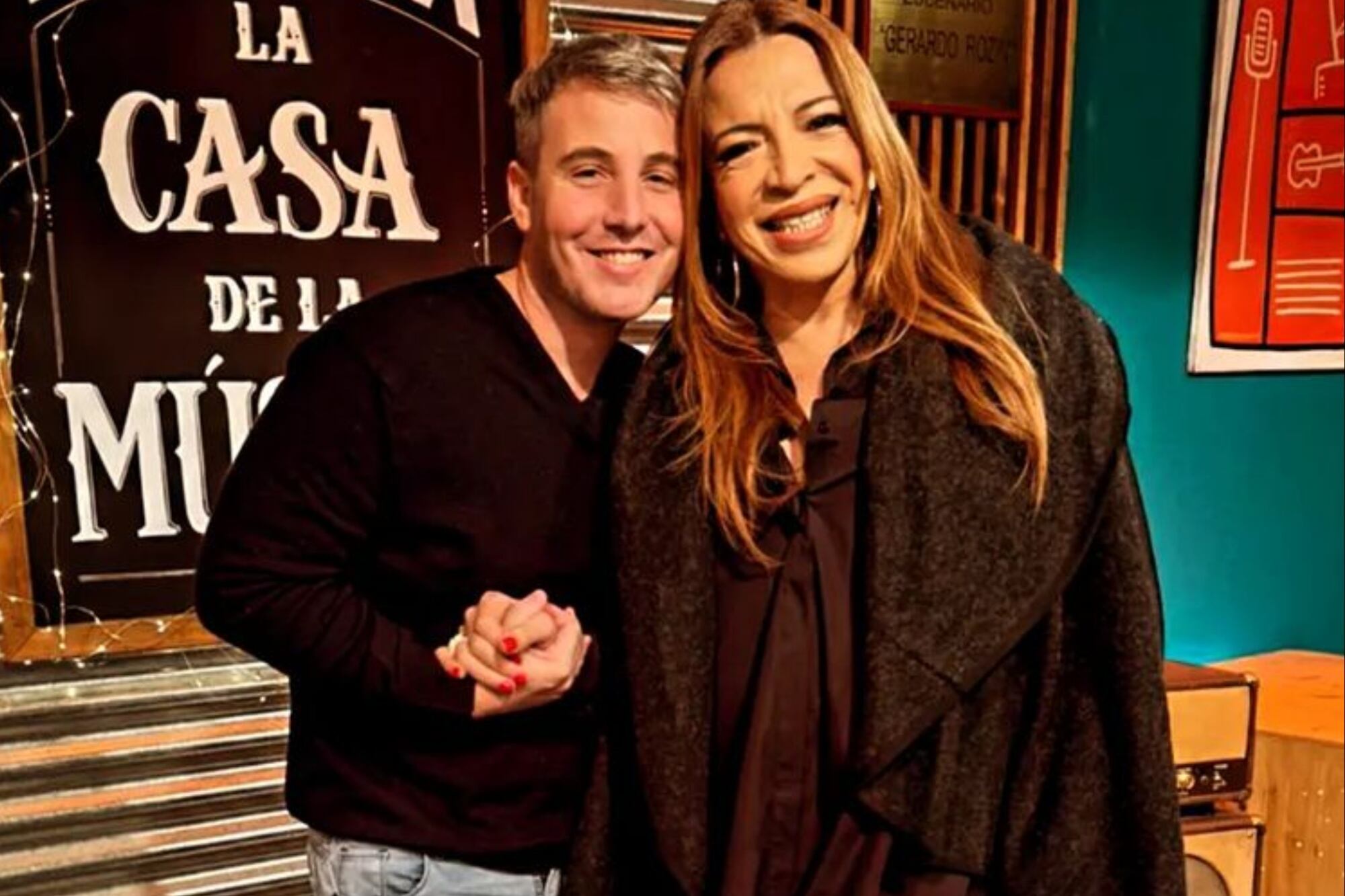 Lizy Tagliani junto a su marido. Foto/Instagram: @lizytagliani