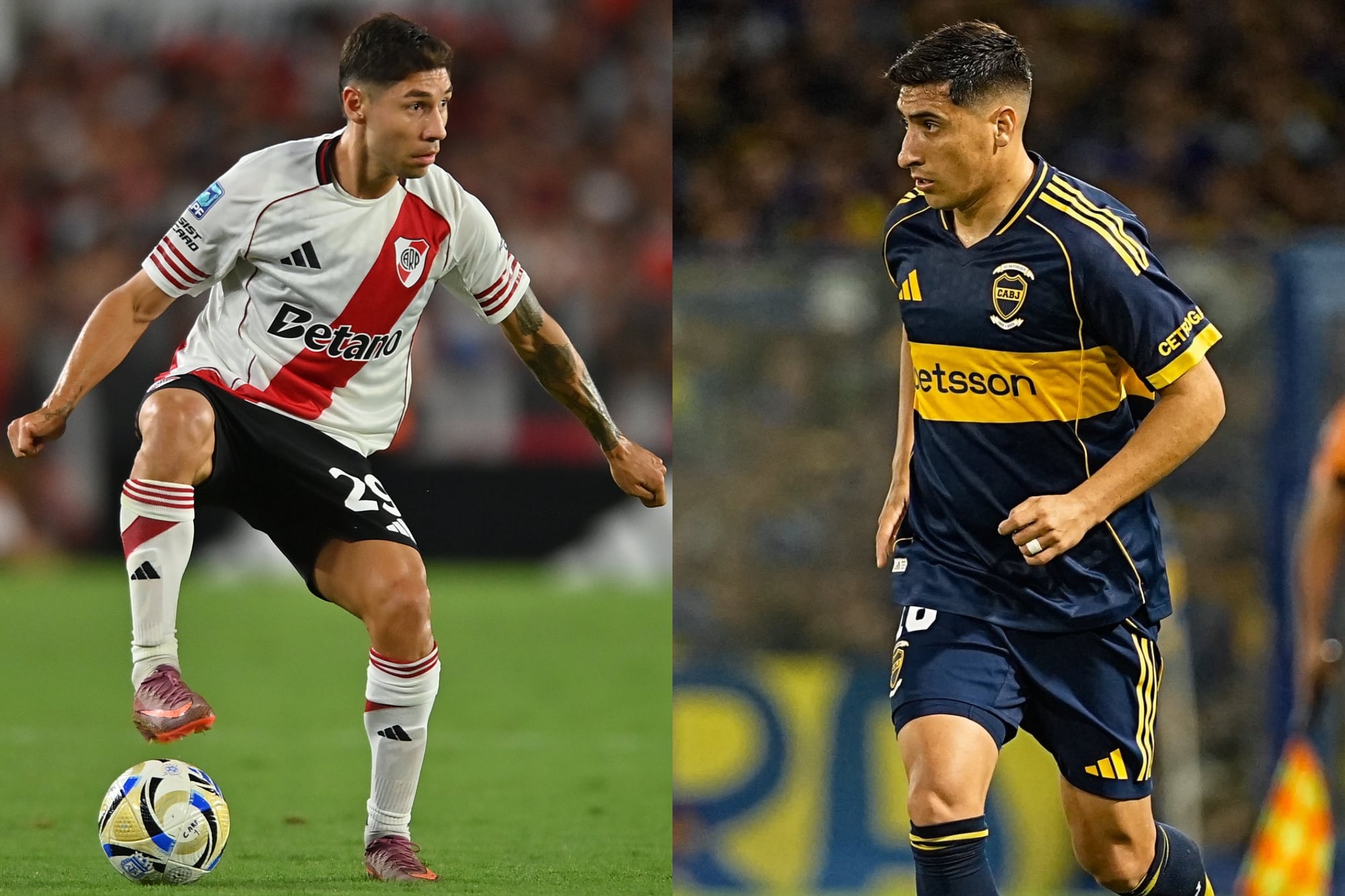 Gonzalo Montiel y Miguel Merentiel, figuras de River y Boca, serían titulares en el Superclásico de este domingo
