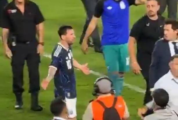 El inesperado enojo de Lionel Messi luego de la goleada de la Selección argentina contra Zambia