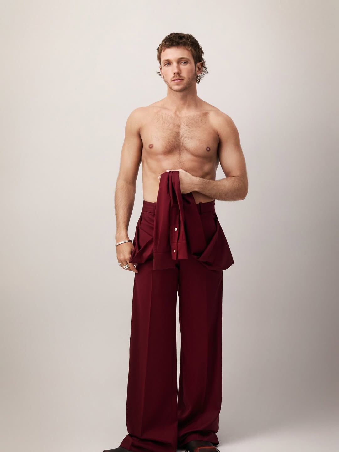 Franco Masini con looks versatiles para un shooting de moda Foto: @francomasini