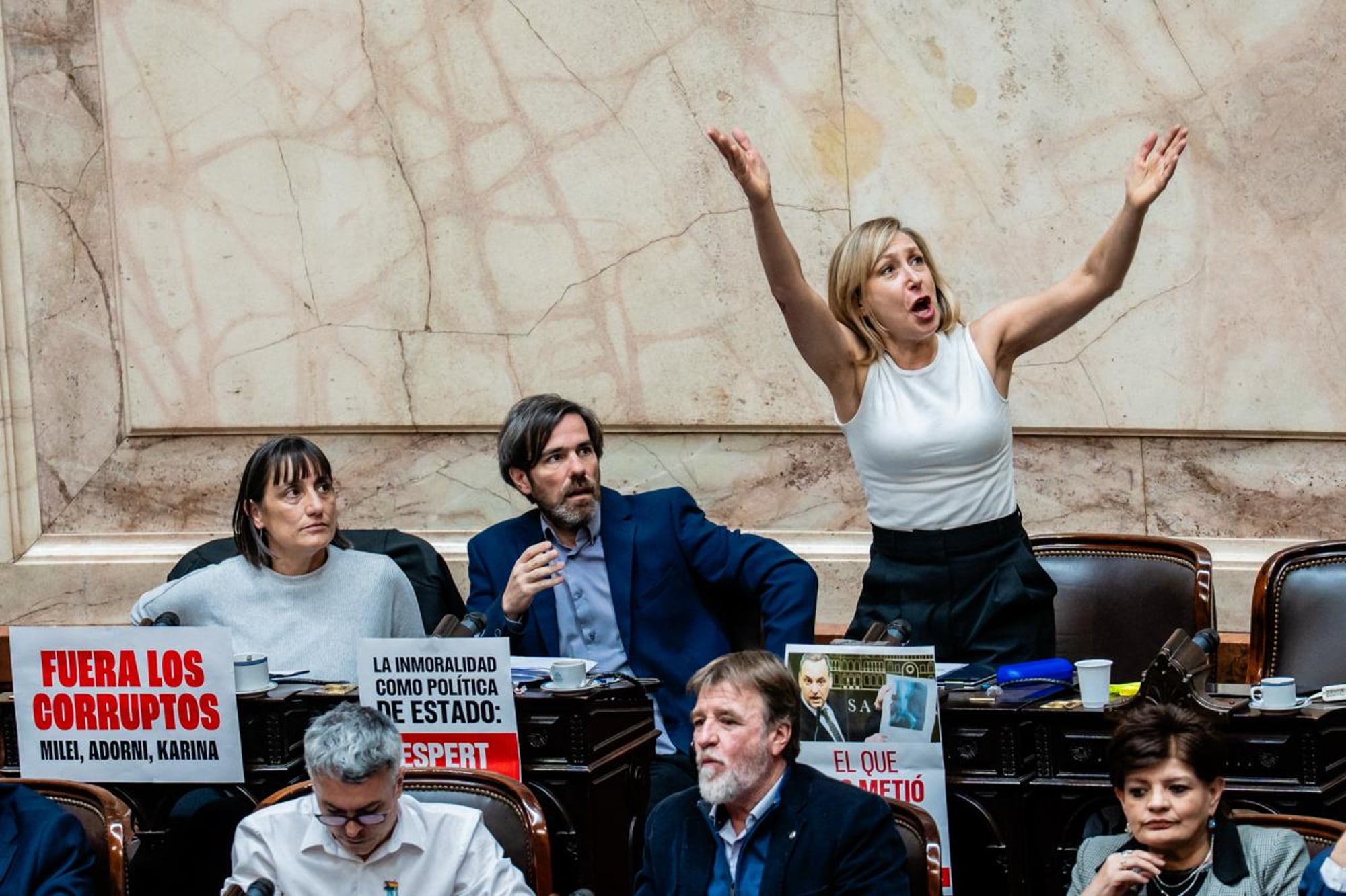 Manuel Adorni presenta el informe de gestión en el Congreso de la Nación. La pelea entre Myriam Bregman y Javier Milei