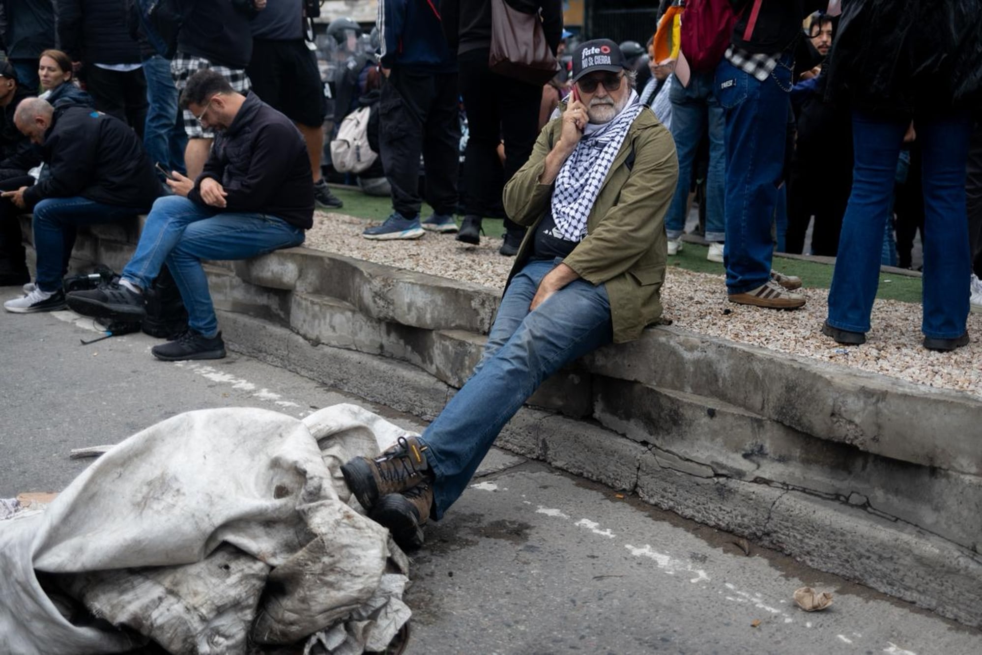 Belliboni, en el corte de Avellaneda