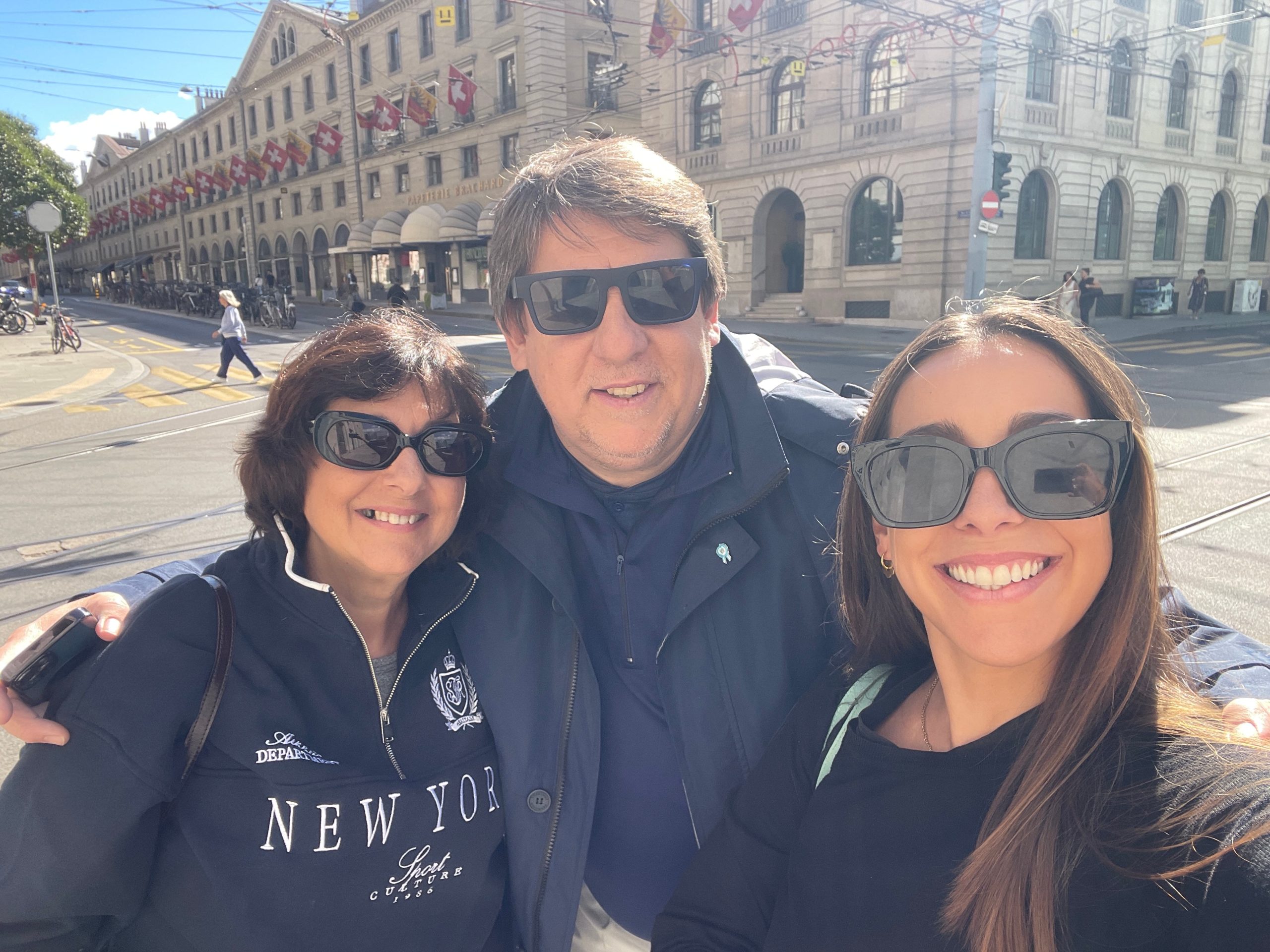 “Por fortuna, pude traer a mis papás y a mi hermana a los Alpes Suizos y compartir esta nueva realidad con ellos”.