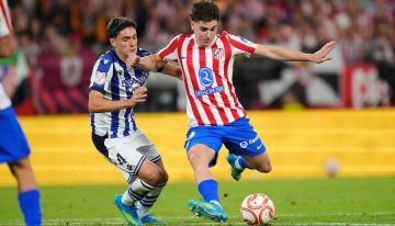 El gol de un Julián Alvarez superstar: control, taco, amago y zurdazo al ángulo en la final de la Copa del Rey