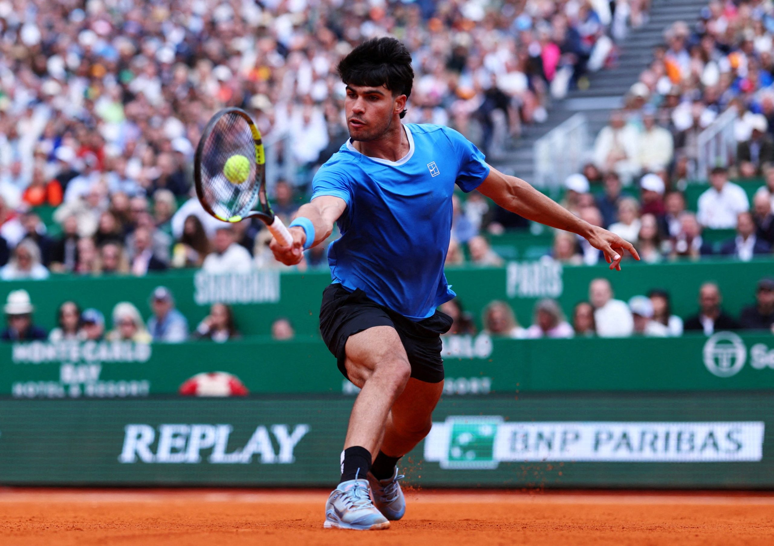 Carlos Alcaraz defiende el título en Montecarlo. (Reuters)