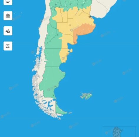 Hay alerta naranja y amarilla por vientos, tormentas y lluvias para este domingo 26 de abril: las provincias afectadas