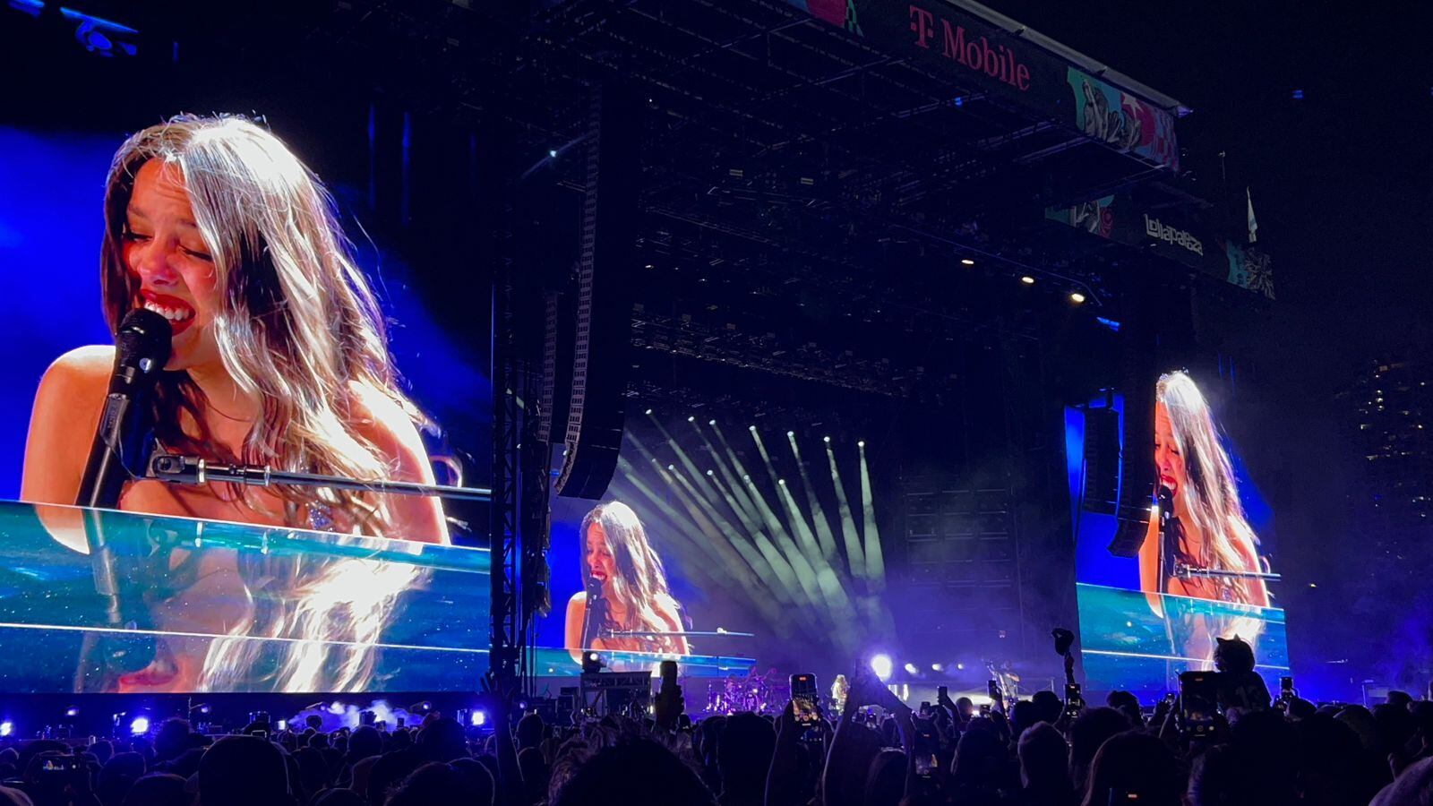 Olivia Rodrigo demostró el poder de su convocatoria en Lollapalooza Chicago. (foto: TN)