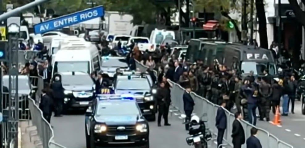 Llegó Milei al Congreso