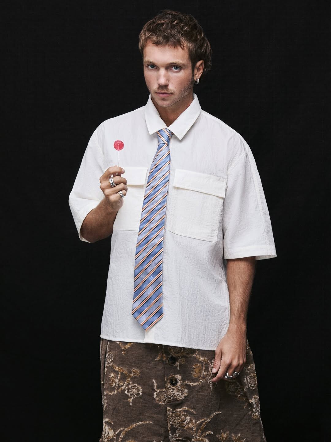 Franco Masini con looks versatiles para un shooting de moda Foto: @francomasini