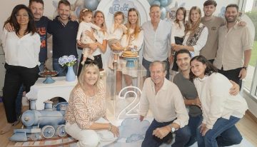 Alejandro Fantino y Conie Mosqueira celebraron los dos años de su hijo Beltrán: las fotos de la fiesta