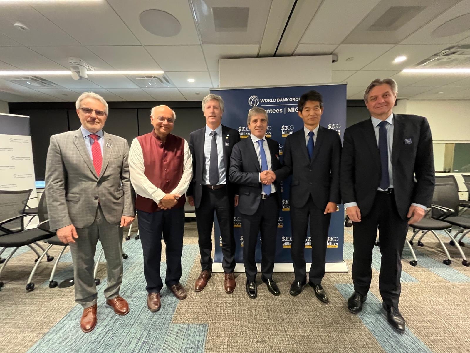 La reunión de Caputo con el Banco Mundial. Foto: Redes