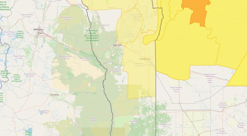 Hay alerta amarilla por tormentas para este jueves 2 de abril en San Luis: las zonas afectadas