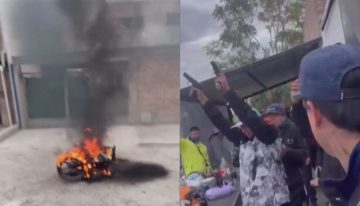 Tiros al aire, alcohol y fuego: la despedida tumbera a un joven que fue asesinado en Neuquén