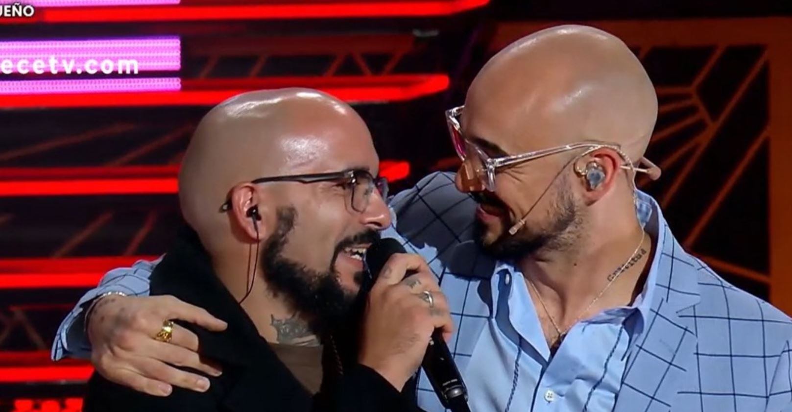 Abel Pintos y Nicolás sorprendieron con su parecido (Foto: Captura eltrece)
