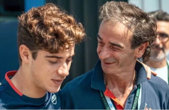 Franco Colapinto y su papá, Aníbal Colapinto