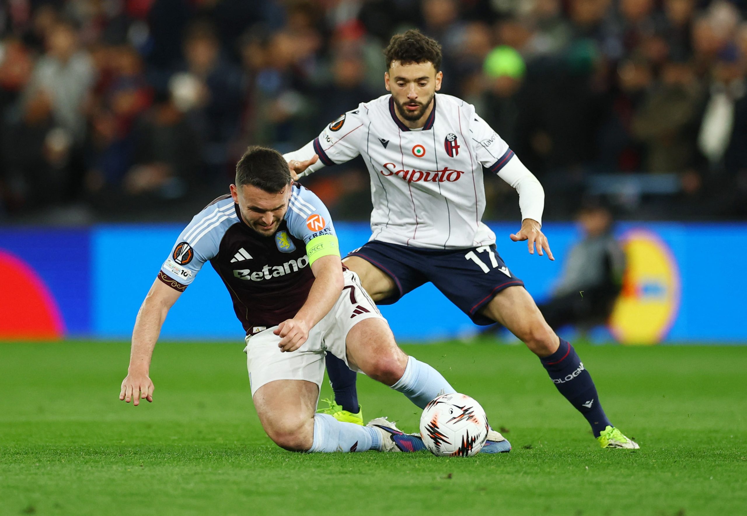 Aston Villa vs Bologna por los cuartos de final de la UEFA Europa League del 2026.