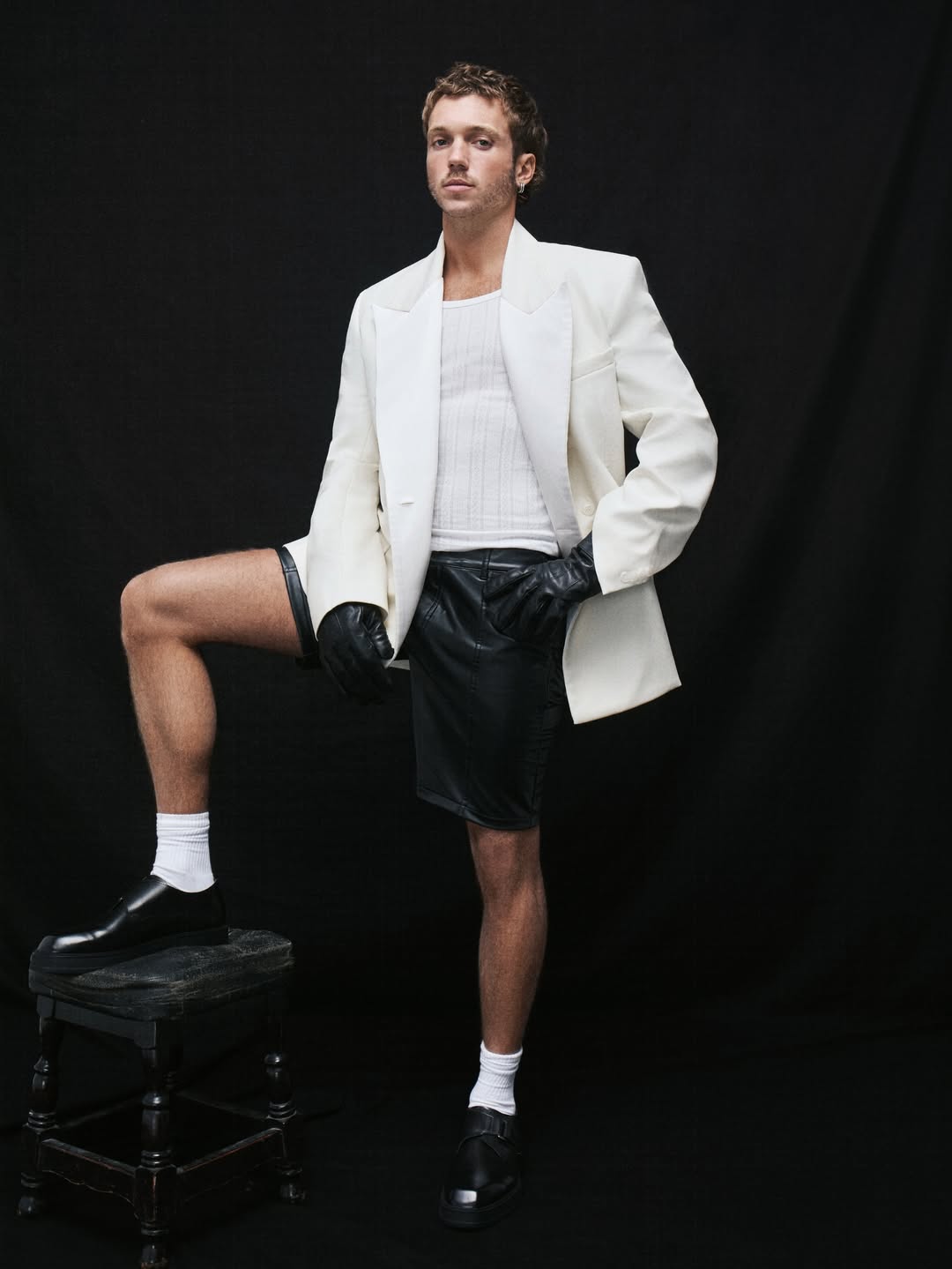 Franco Masini con looks versatiles para un shooting de moda Foto: @francomasini