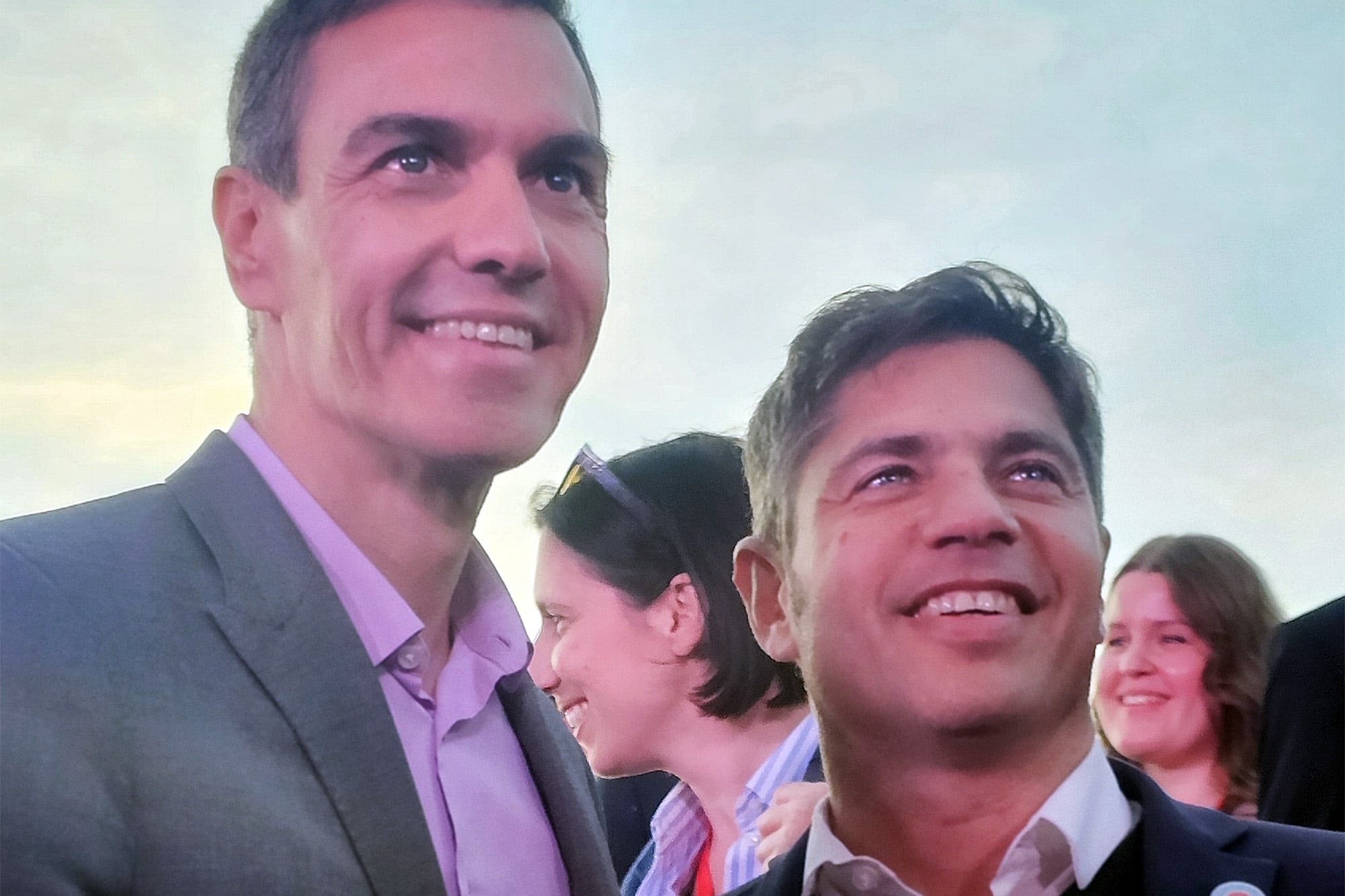 Axel Kicillof y Pedro Sánchez