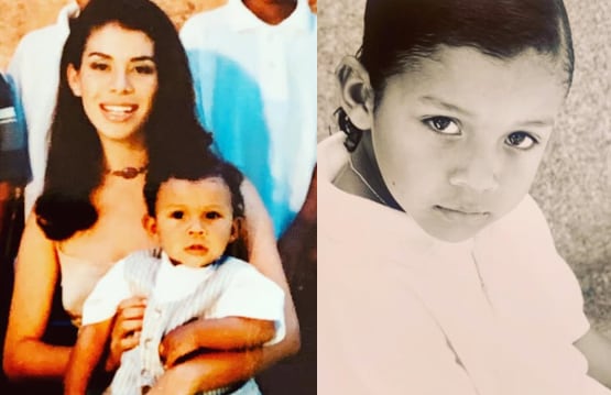 Alejandra junto a su hijo Jaafar Jackson, fruto de su matrimonio con Jermaine Jackson y elegido para interpretar a Michael Jackson en la biopic sobre el Rey del Pop