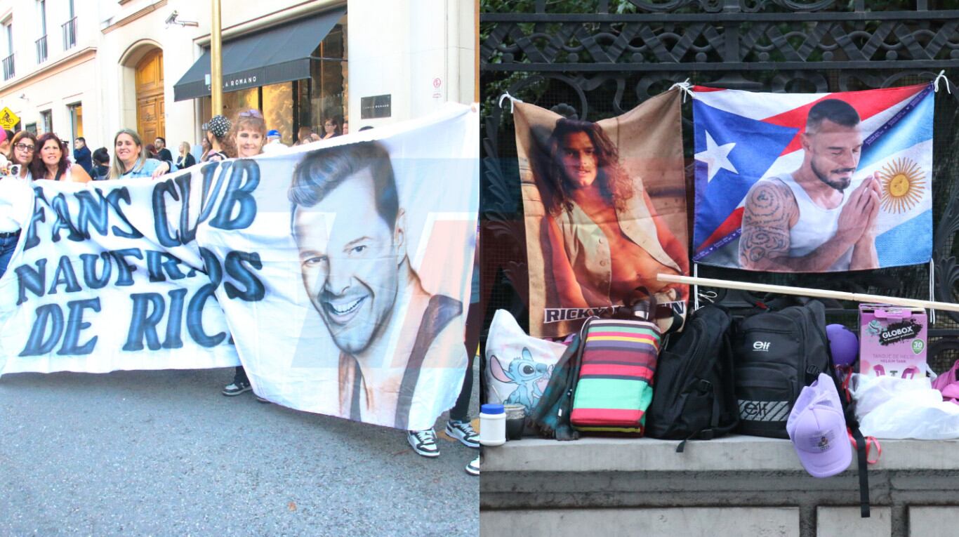 Distintos clubs de fans de Ricky Martin se movilizaron a Buenos Aires para ir a su presentación en Palermo. (Foto: Captura TN)