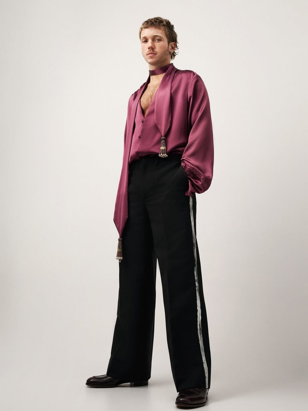 Franco Masini con looks versatiles para un shooting de moda Foto: @francomasini