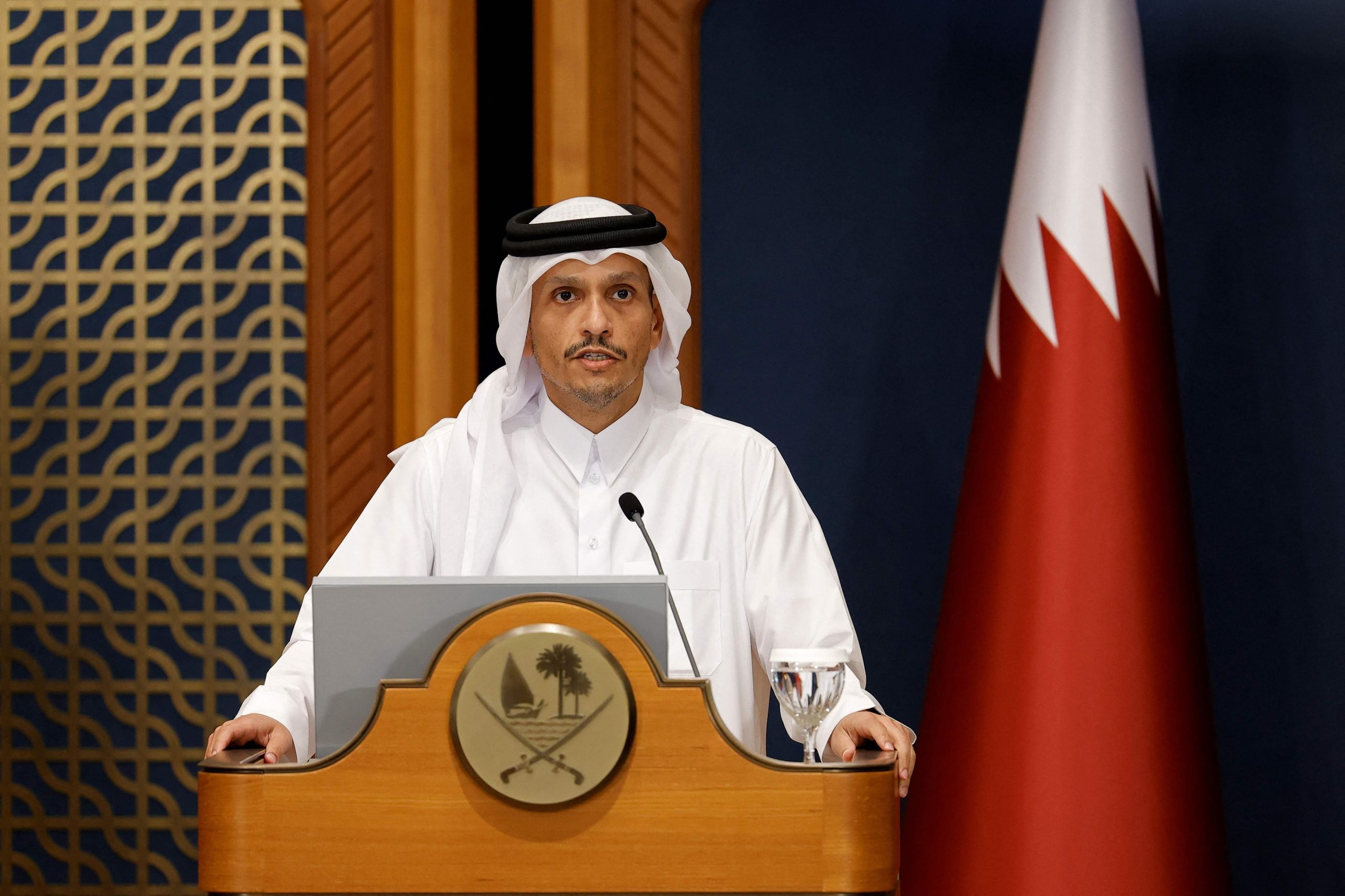 El ministro de Asuntos Exteriores y primer ministro de Qatar, el jeque Mohammed bin Abdulrahman Al Thani 