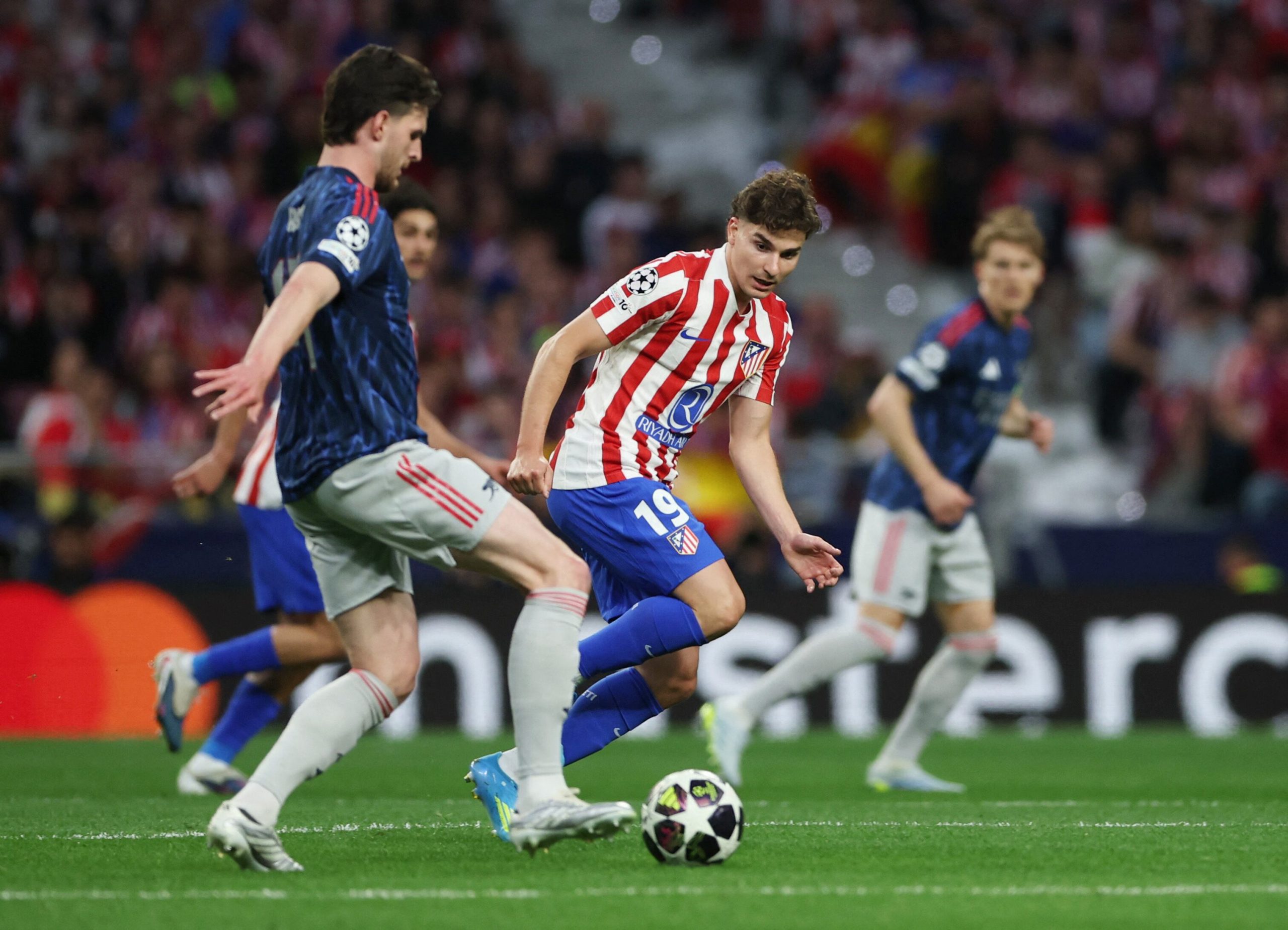 Atl. Madrid vs Arsenal por las semifinales de la Champions League del 2026.