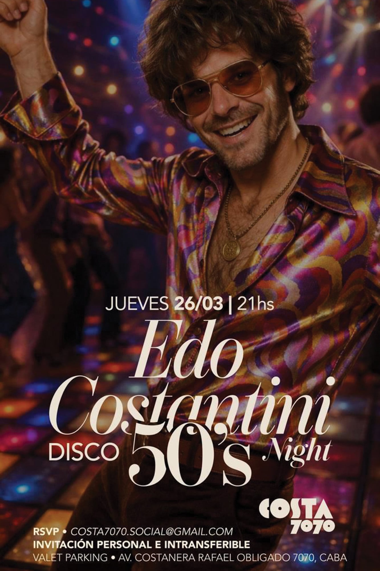 La invitación, diseñada y protagonizada por el mismísimo Edo 