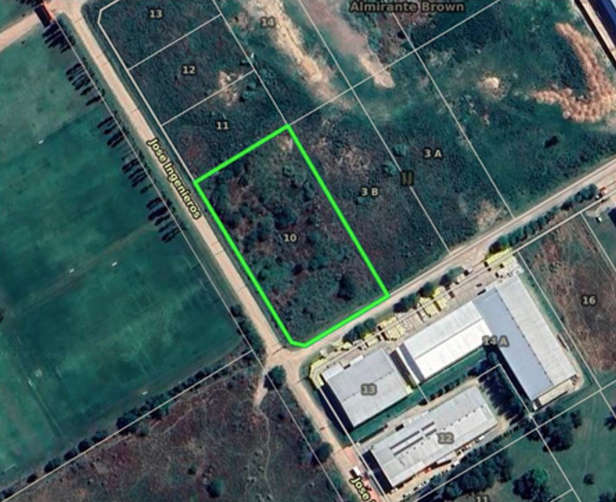 Se subastará un terreno en la calle José Ingenieros, esquina Núñez, a 2000 metros de distancia de la Ruta Provincial Nro. 16