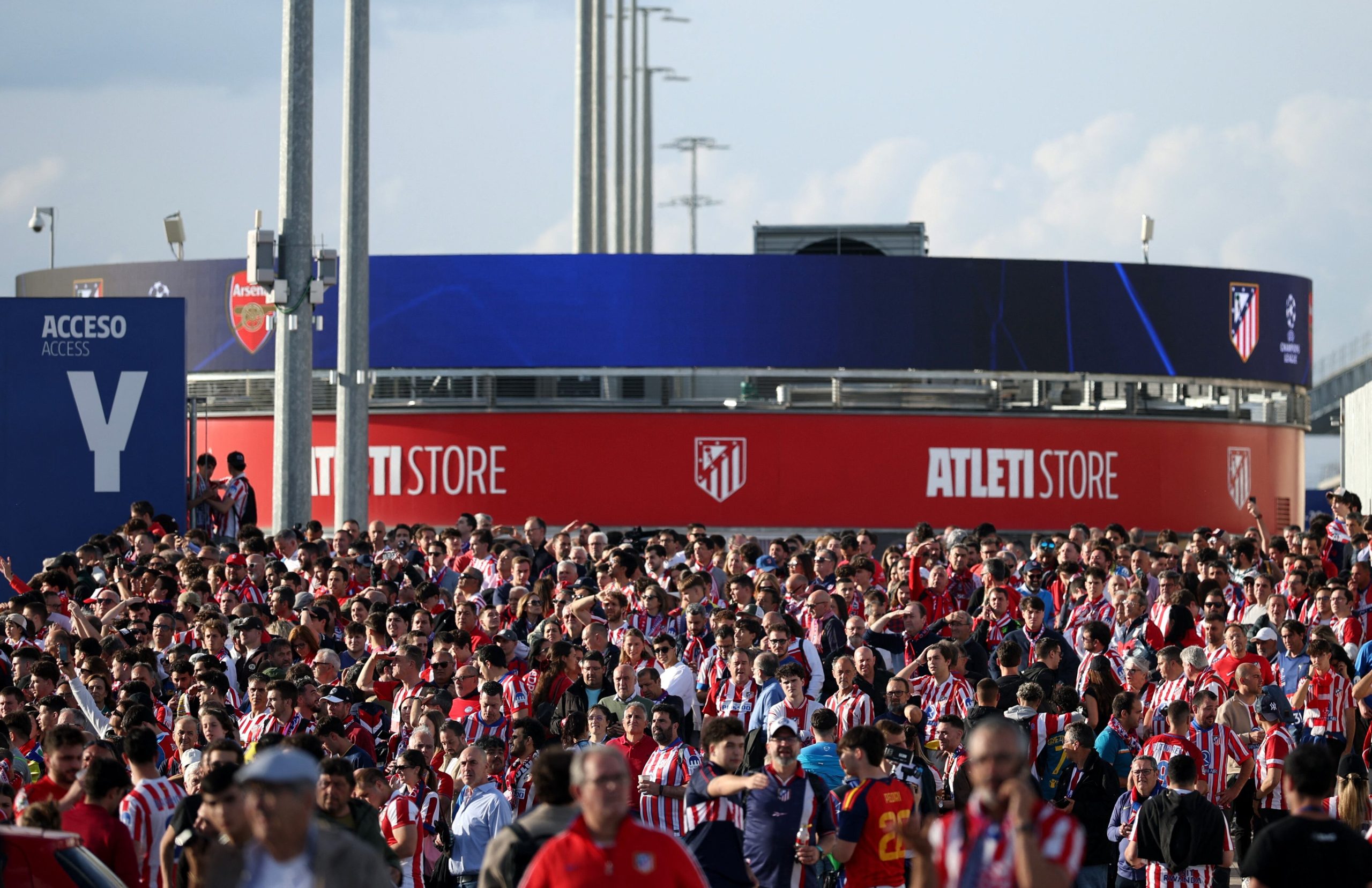Atl. Madrid vs Arsenal por las semifinales de la Champions League del 2026.