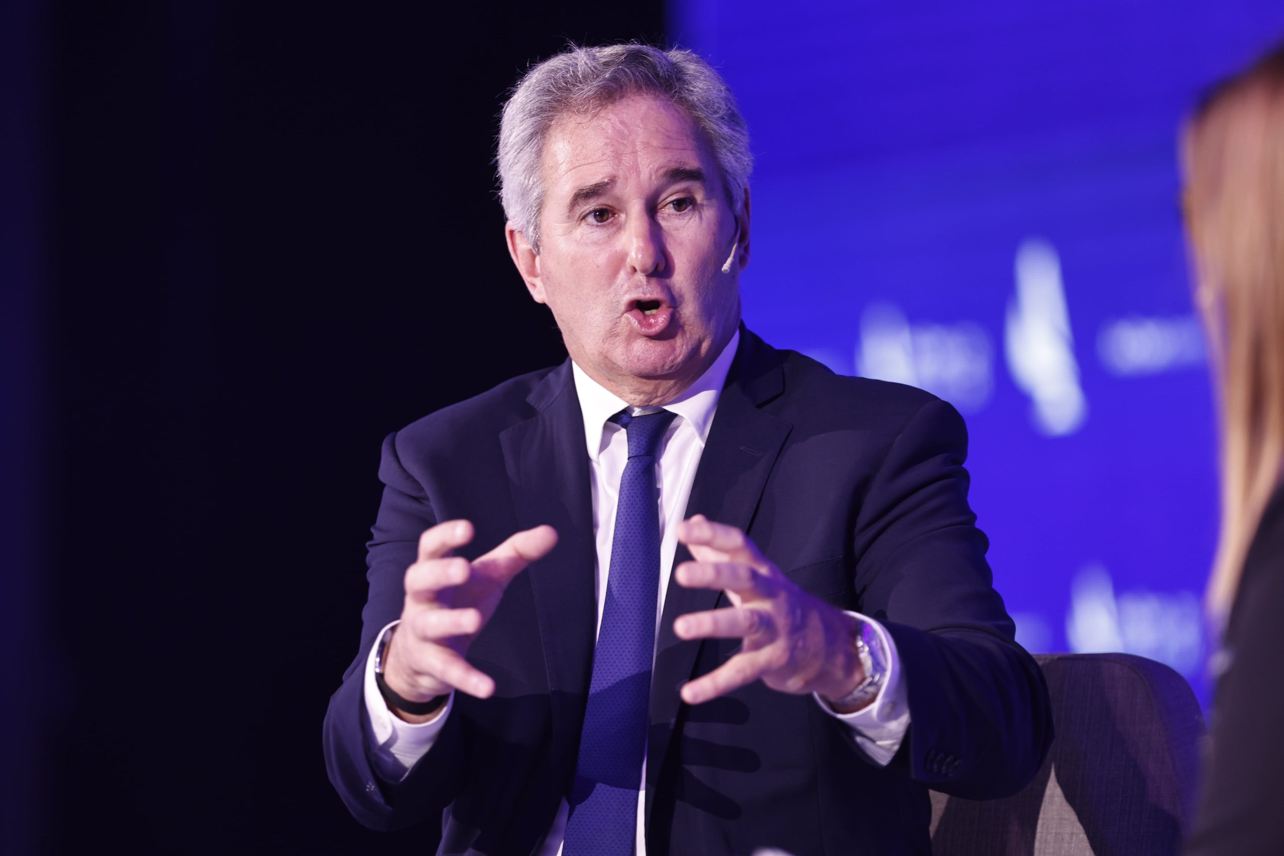 El ministro de Relaciones Exteriores, Comercio Internacional y Culto, Pablo Quirno, en el AmCham Summit