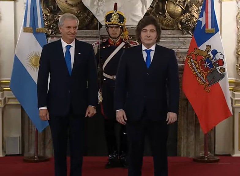 Milei recibe a Kast en la Casa Rosada