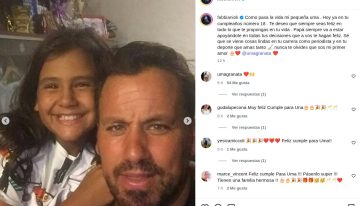La emoción de Cristian “Ogro” Fabbiani por los 18 años de su hija Uma: “Sos mi primer amor”