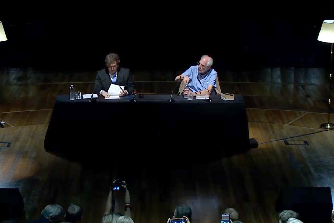 Javier Milei junto a Juan Carlos De Pablo